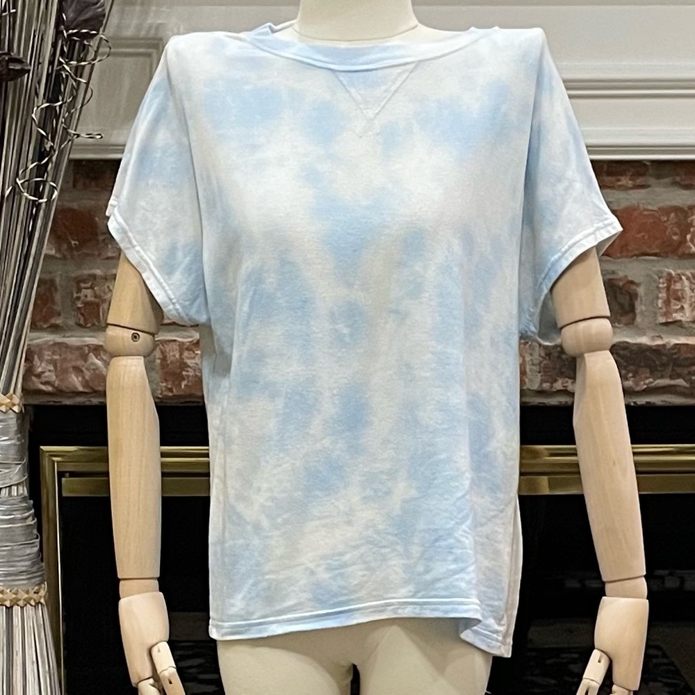JoyLab baby blue and white tie dyed tee / S / Excellent condition